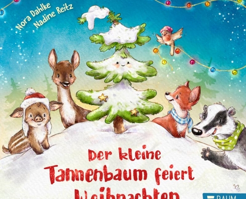 Cover vom Pappbilderbuch "Der kleine Tannenbaum feiert Weihnachten"