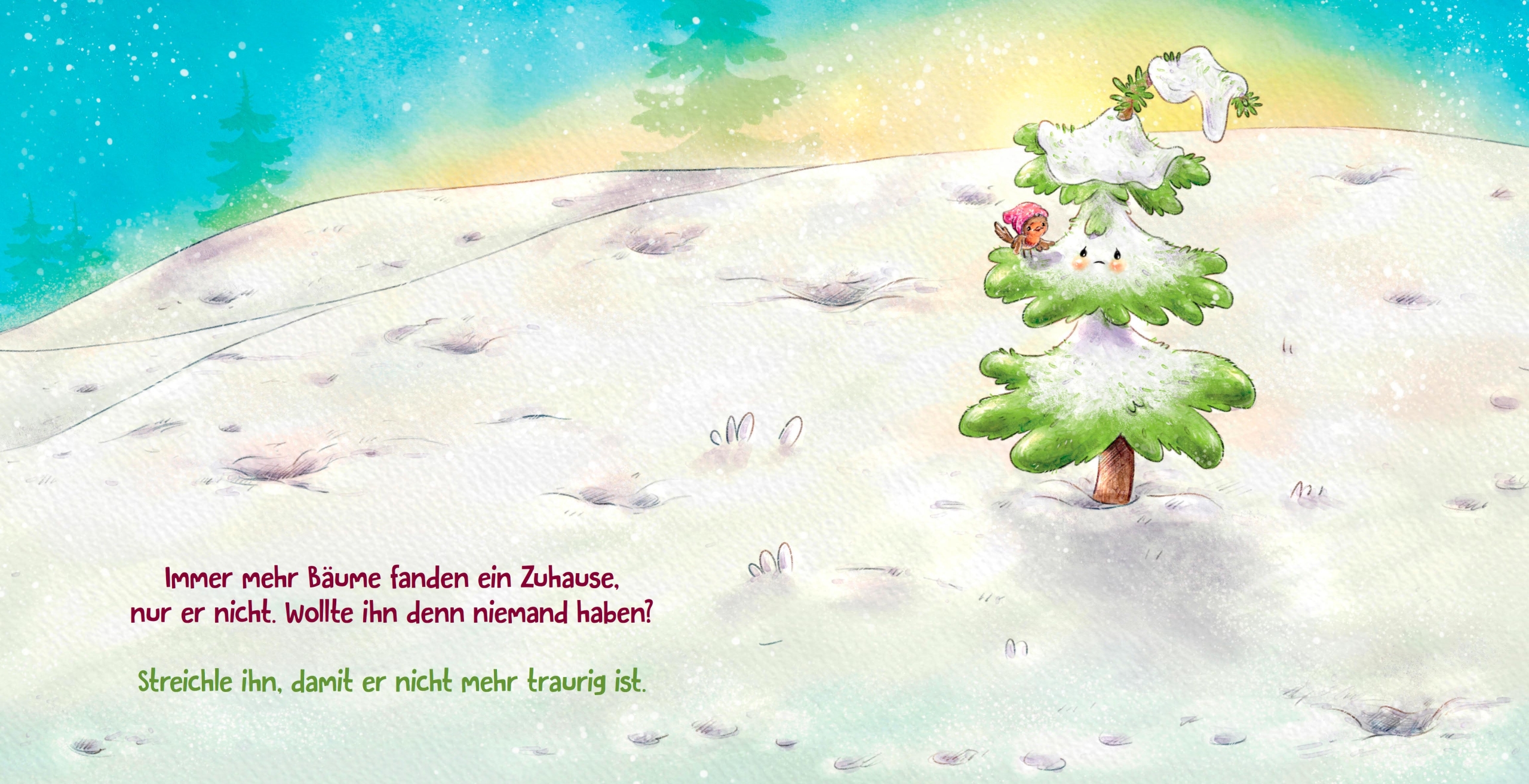 DS 3 vom Pappbilderbuch "Der kleine Tannenbaum feiert Weihnachten"